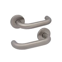 Ручки на розеті ABARO Valencia MM кругла розета нержавіюча сталь